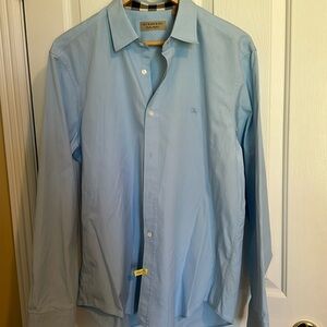 Burberry, London, England, extra large dress shirt, light blue
